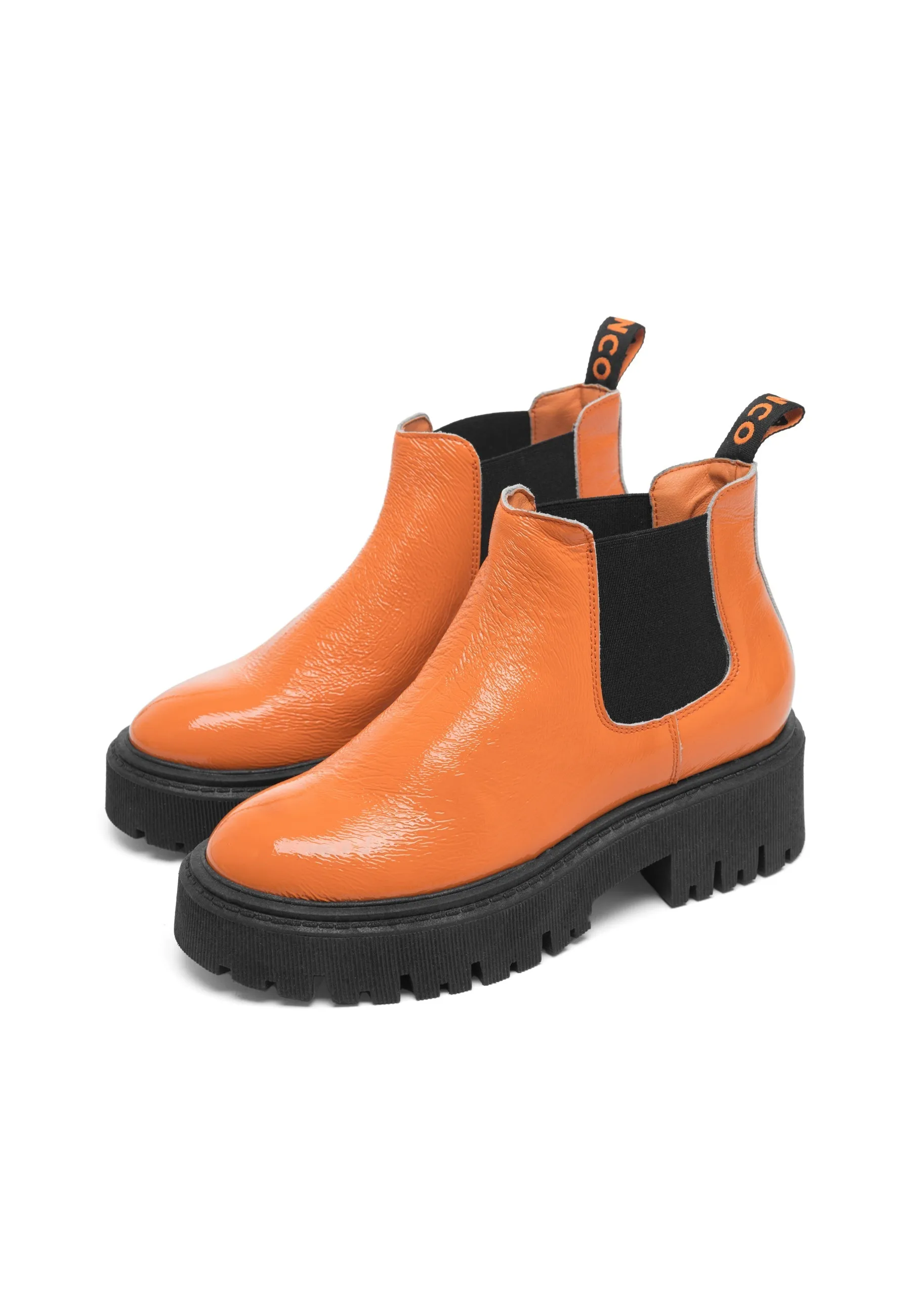 Biagarbi Orange Low Chelsea Boots