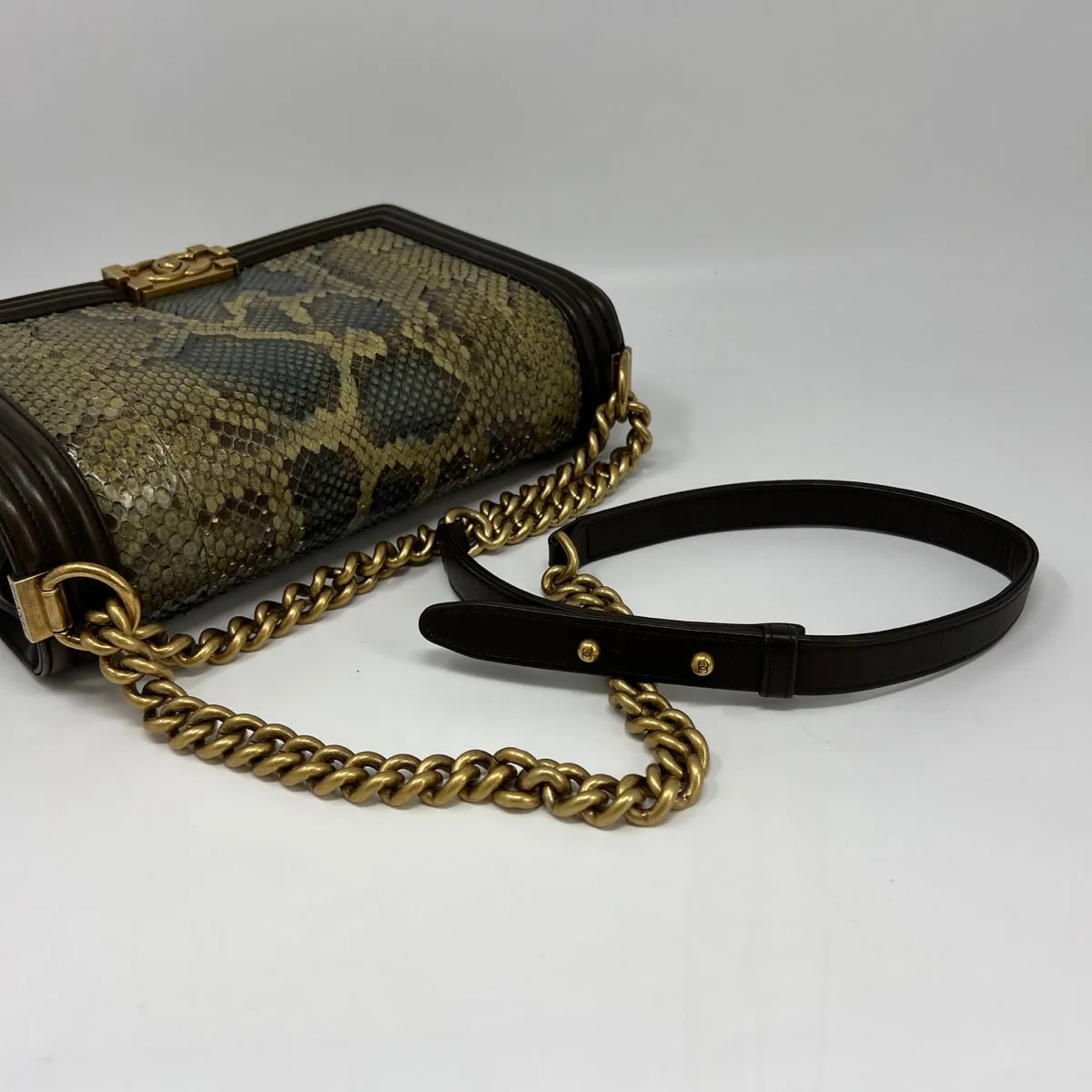 Chanel Python Boy Bag