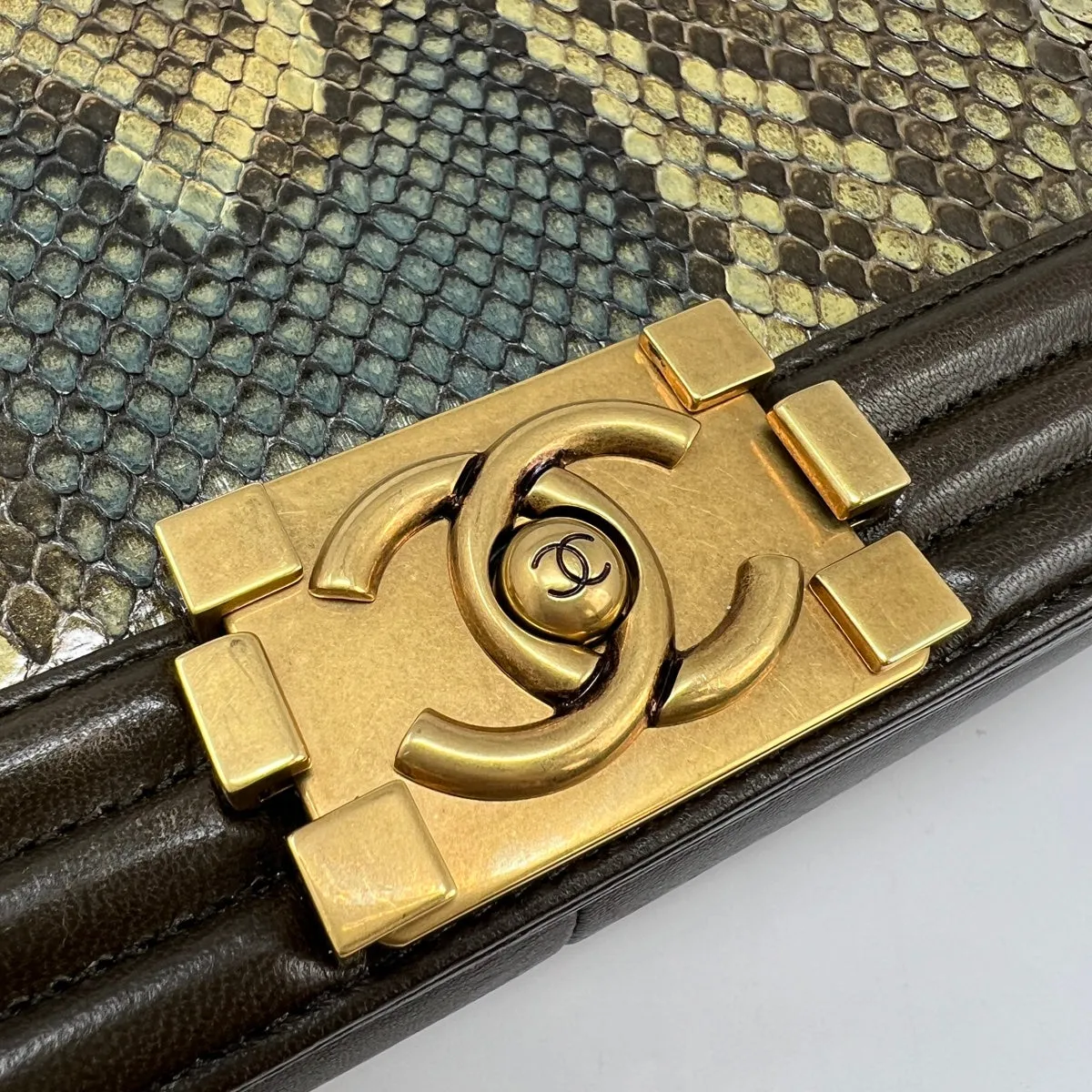 Chanel Python Boy Bag