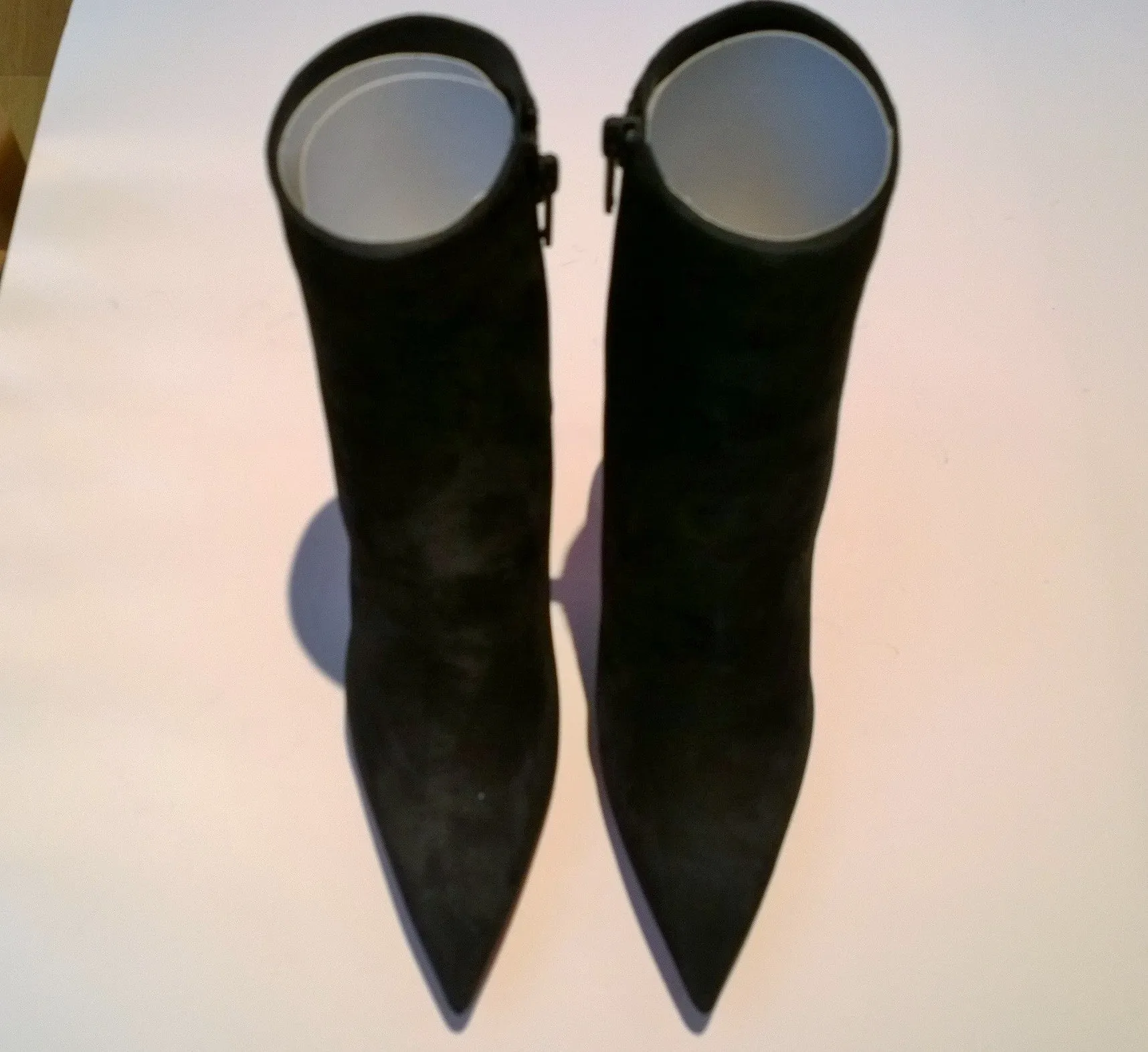 Christian Louboutin Condora 85 Black Suede Heel Boots