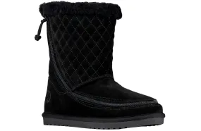 SALE - Women's Black BILLY Cozy Quilt Lux Boots